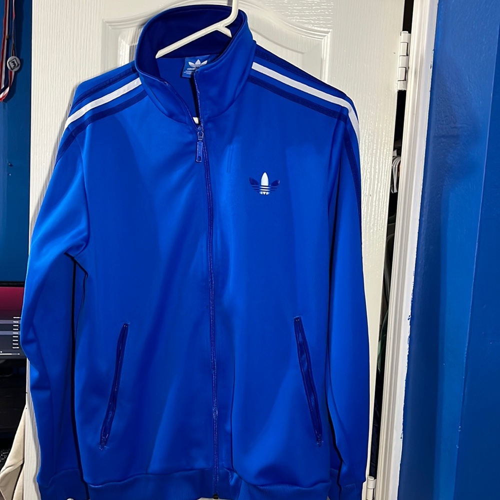 Adidas Stylish Blue jacket Size M